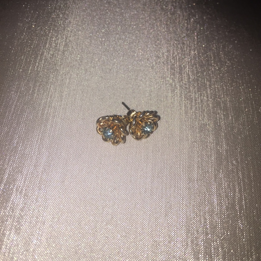 ❄️BLUE AND GOLDEN STUD EARRINGS❄️